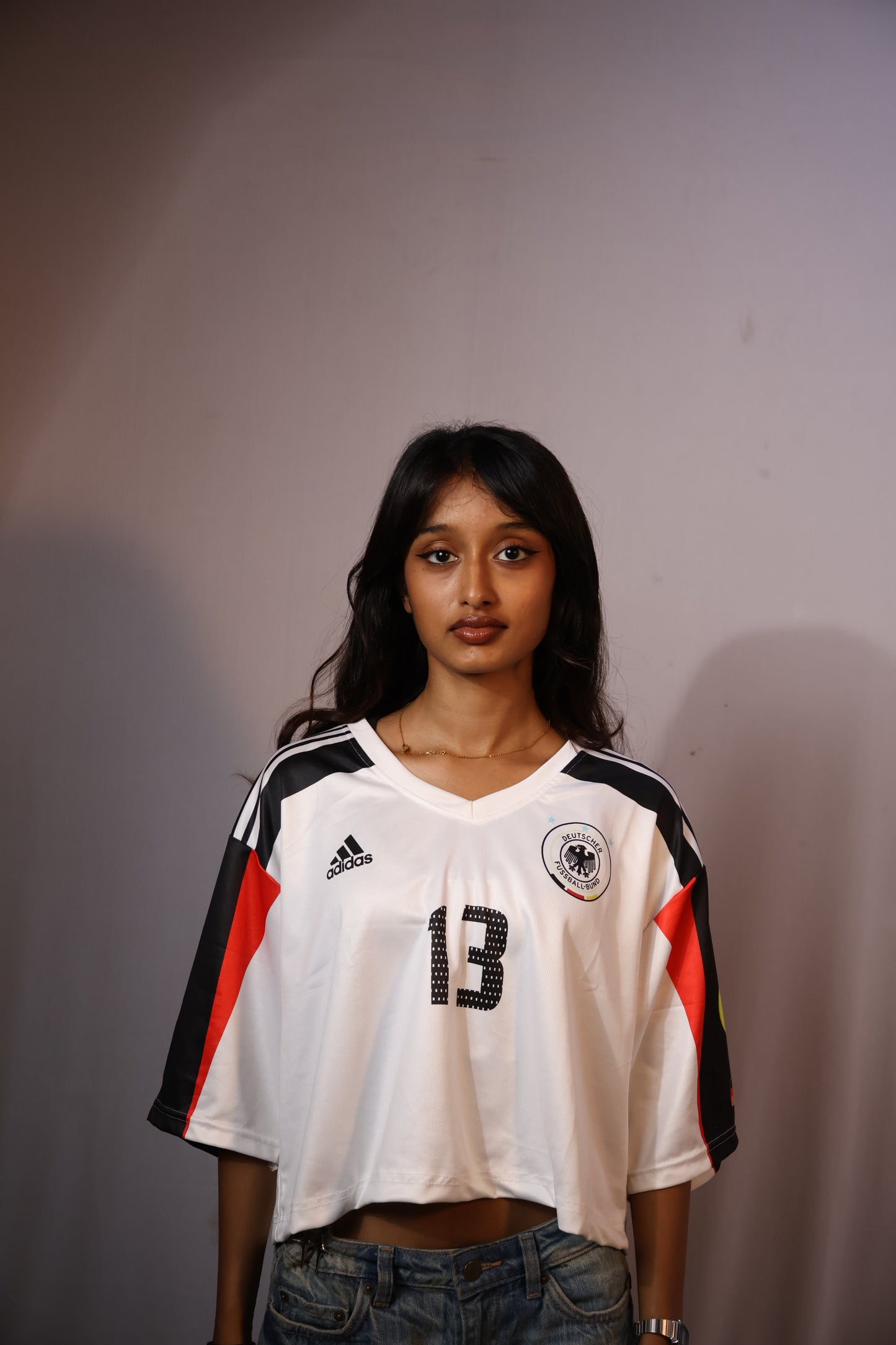 Germany 2004/05 Home Kit Crop Top – Retro Edition
